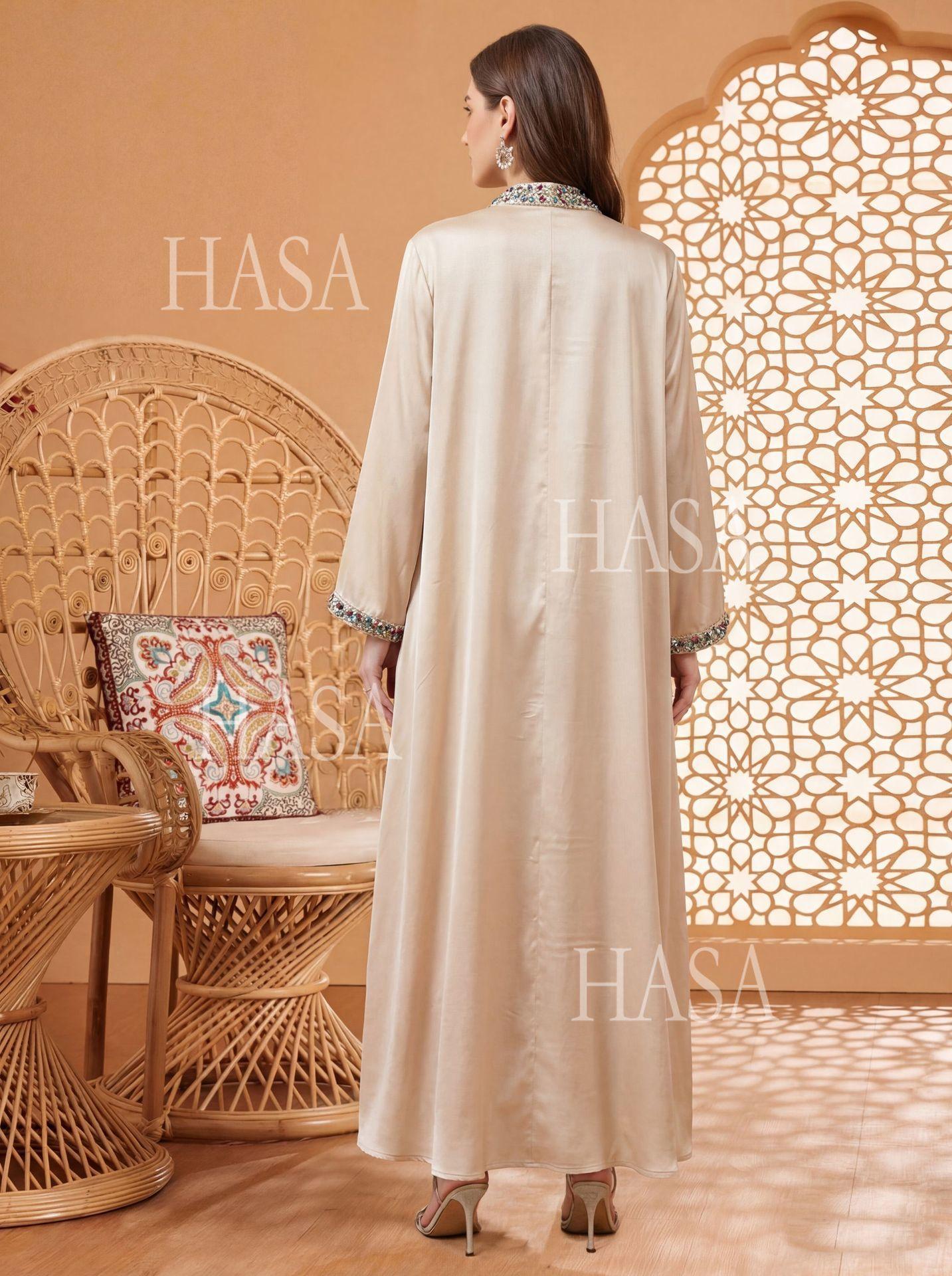 HASA HS6759 Premium Flowing Kaftan Style Dress