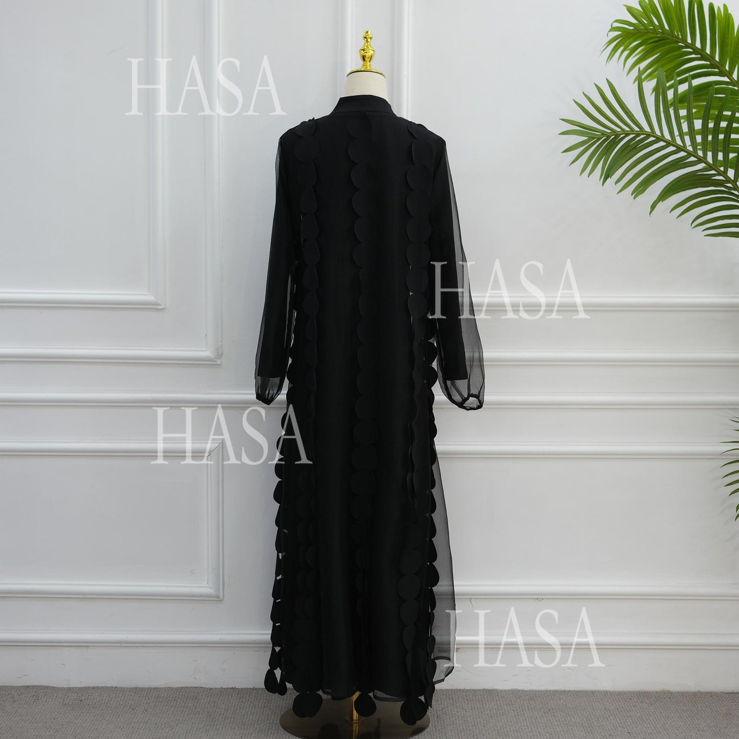 HASA HS6805 Premium Modest Abaya Set with Chic Details