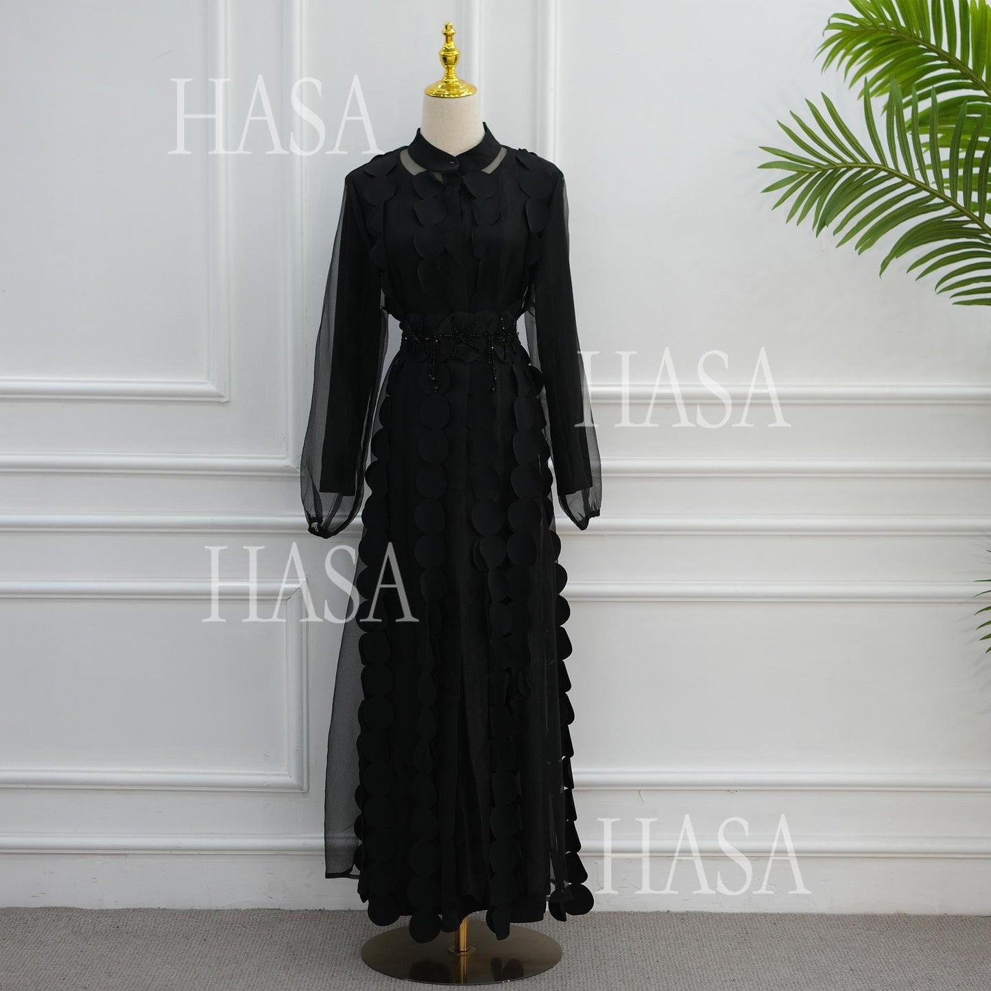 HASA HS6805 Premium Modest Abaya Set with Chic Details