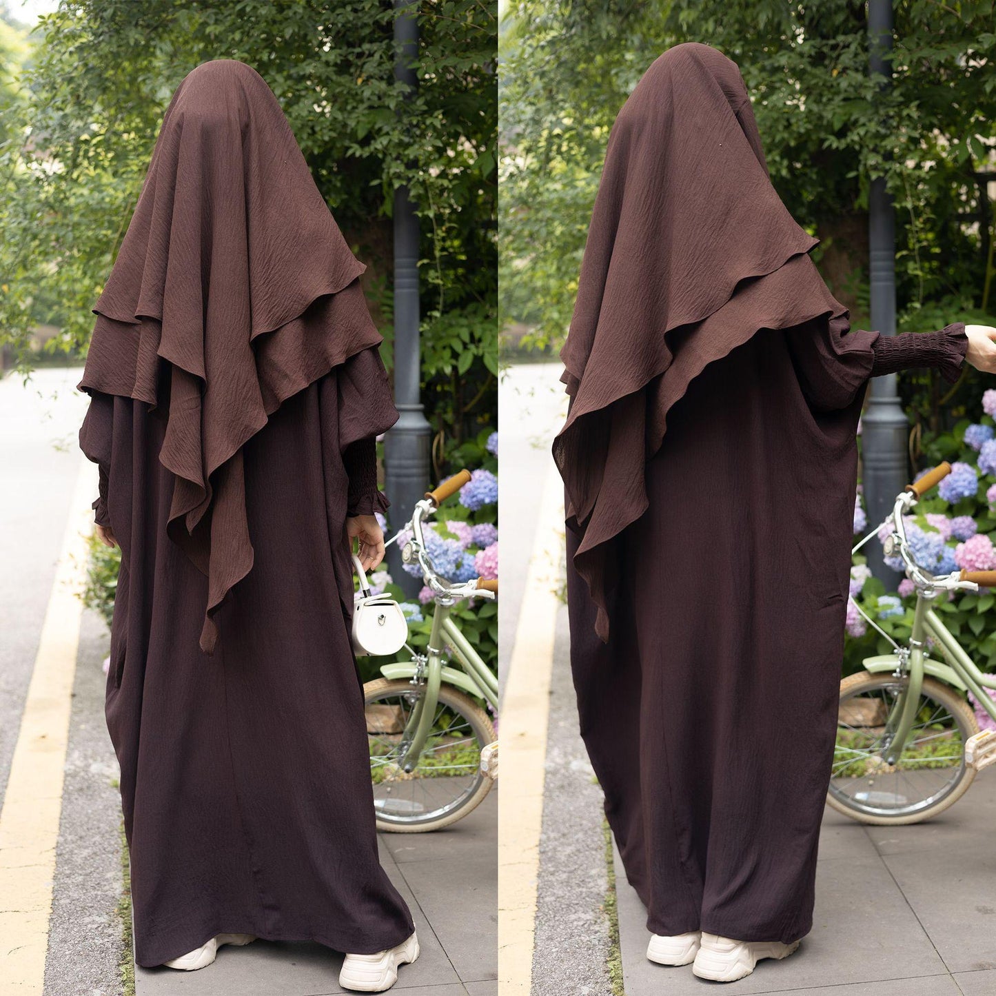 HASASERIES HS1004 Ensemble 2 pièces Abaya + Hijab