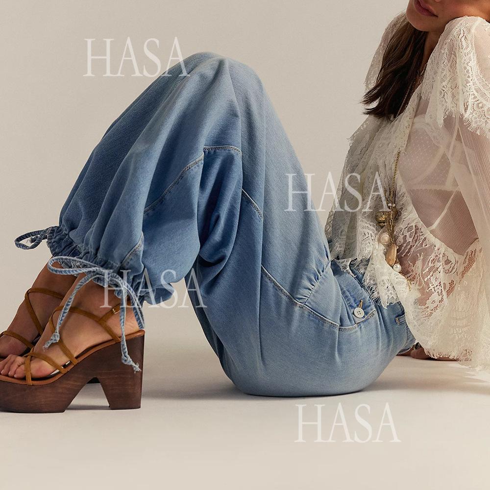 HASA HS6795 Statement Balloon Jeans with Vintage Vibes