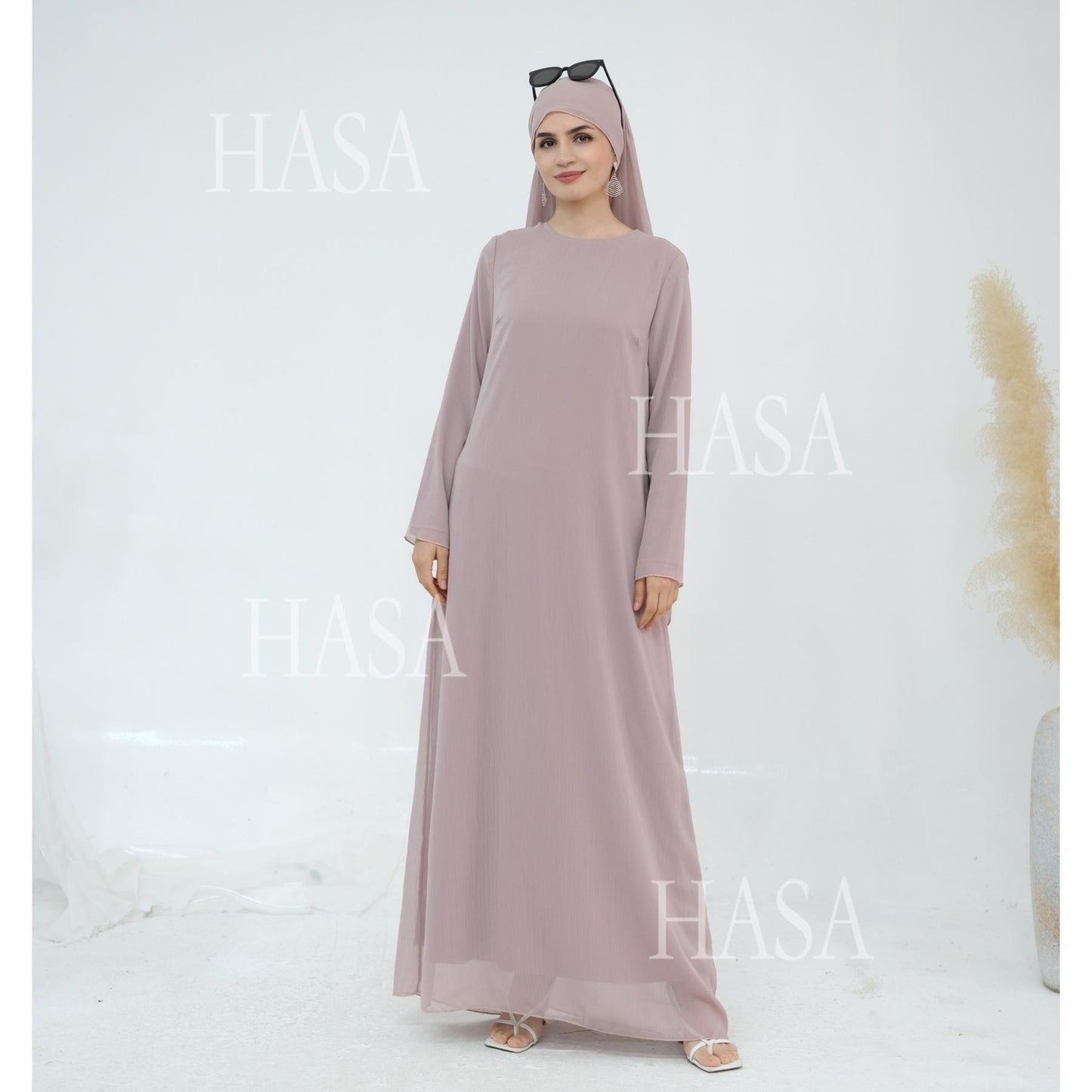 HS5880 Chiffon Texture Layered Design, A Two-way Dress Suitable for Both Daily and Formal Occasions