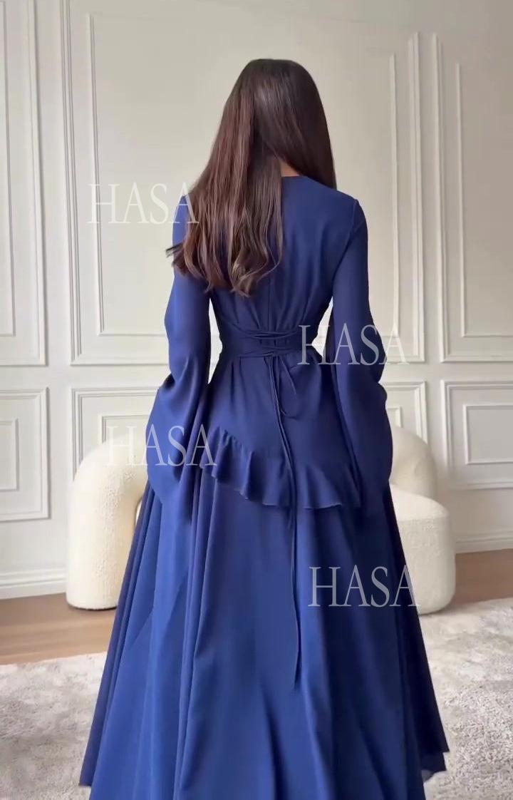 HS6736 Sophisticated Evening Maxi Dress for Elegant Styling