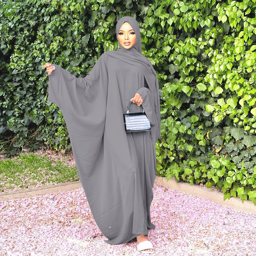 HASASERIES HS0726 Ensemble 2 pièces ROBE Hijab + Abaya