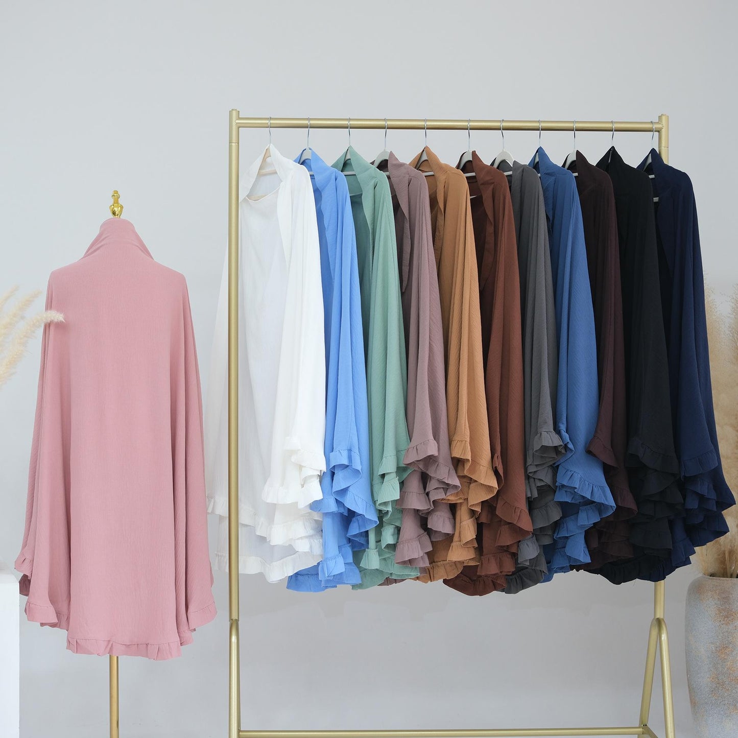HASASERIES HS0993 Solid Color Headscarf