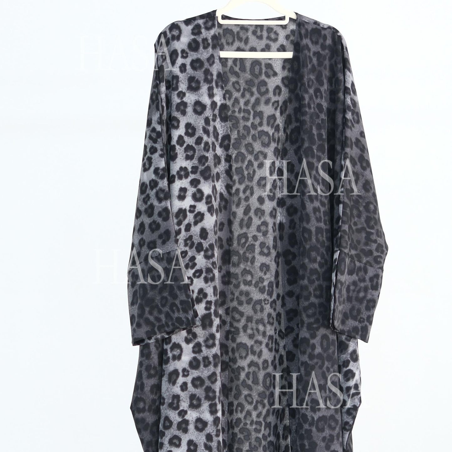 HS6576 Women's Printed Cardigan Abaya (with Optional Matching Headscarf)