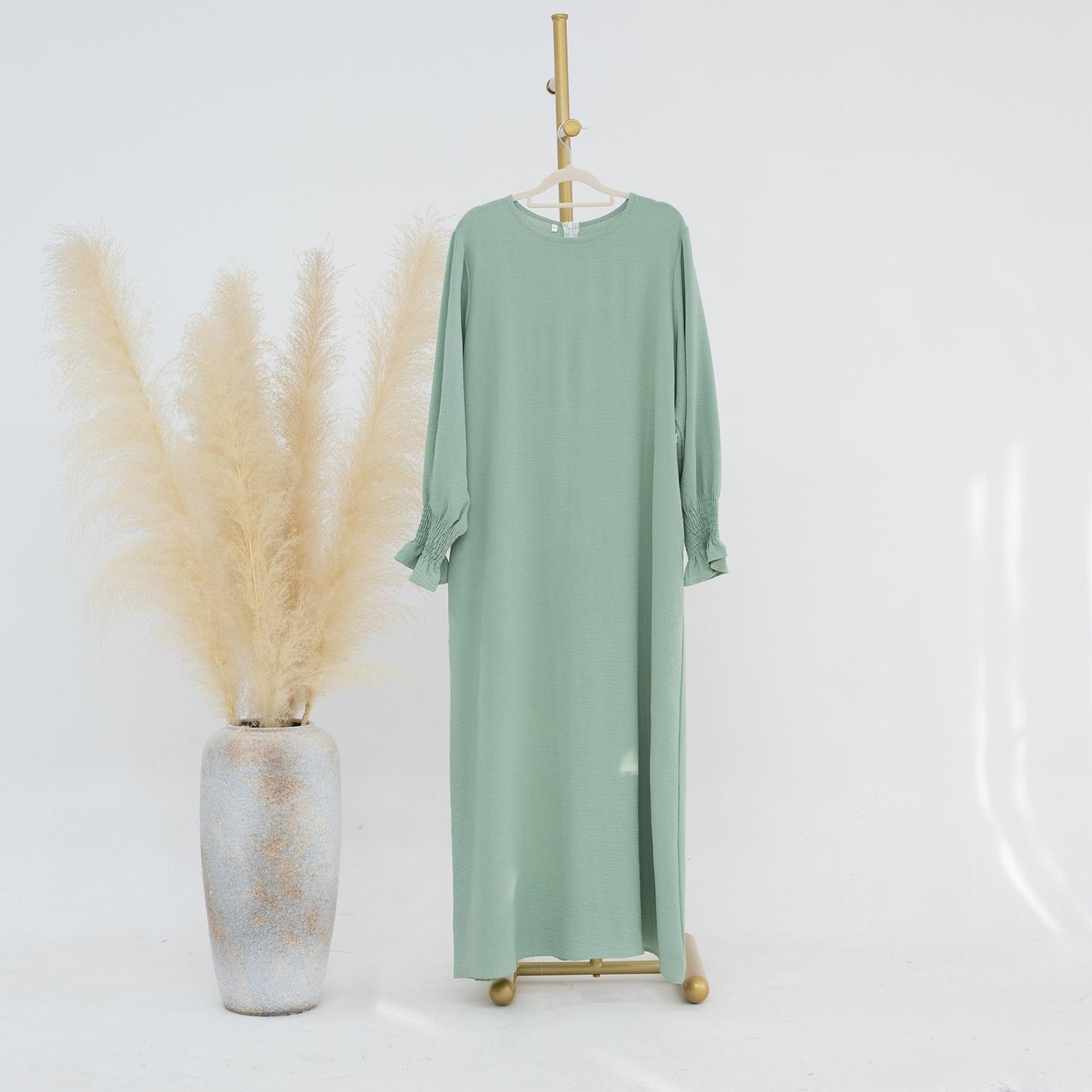 HASASERIES HS0704 Solid Large Women's Dress