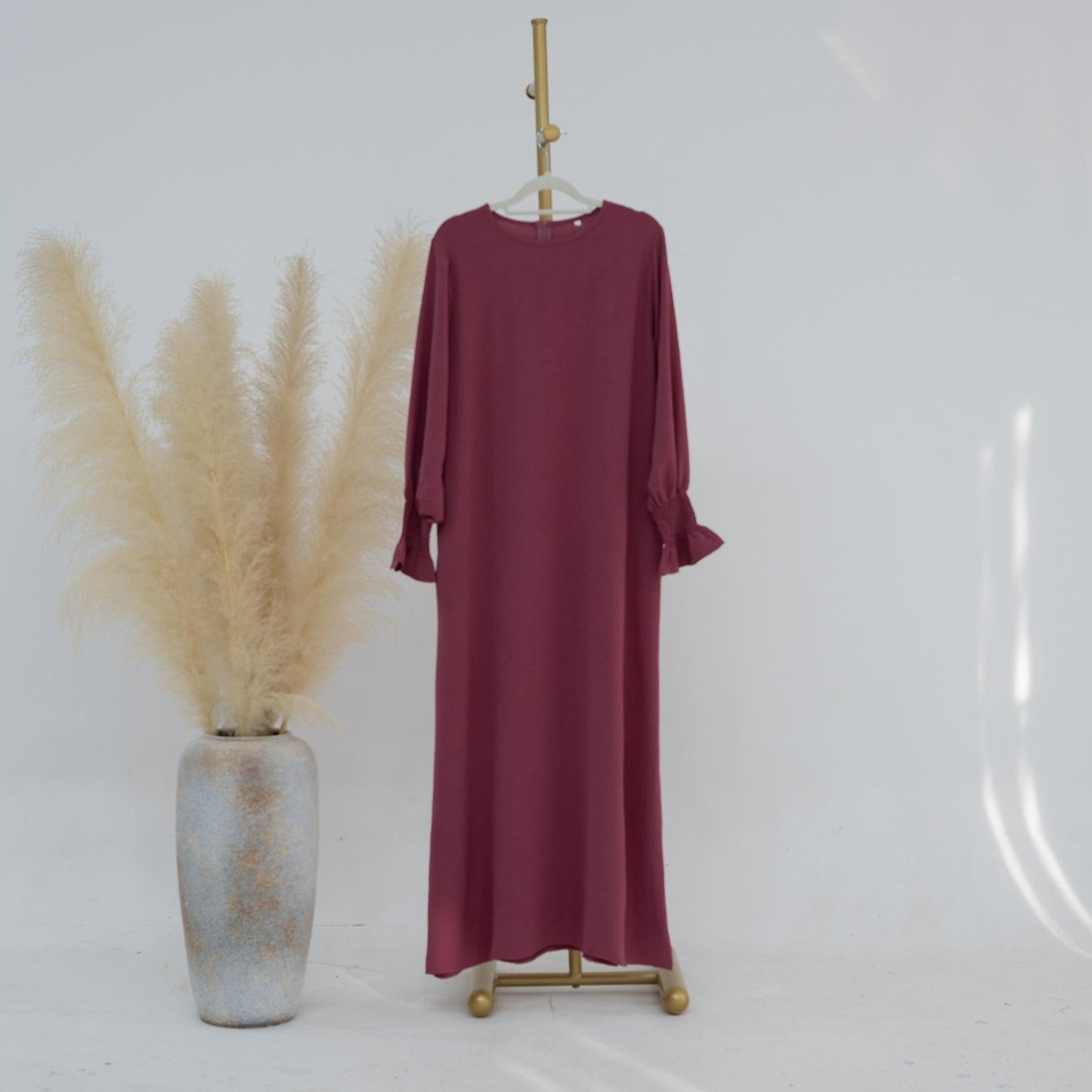 HASASERIES HS0704 Solid Large Women's Dress