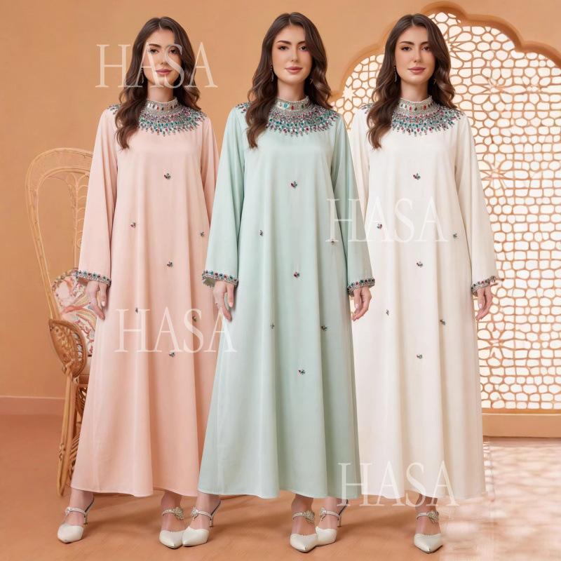 HASA HS6759 Premium Flowing Kaftan Style Dress