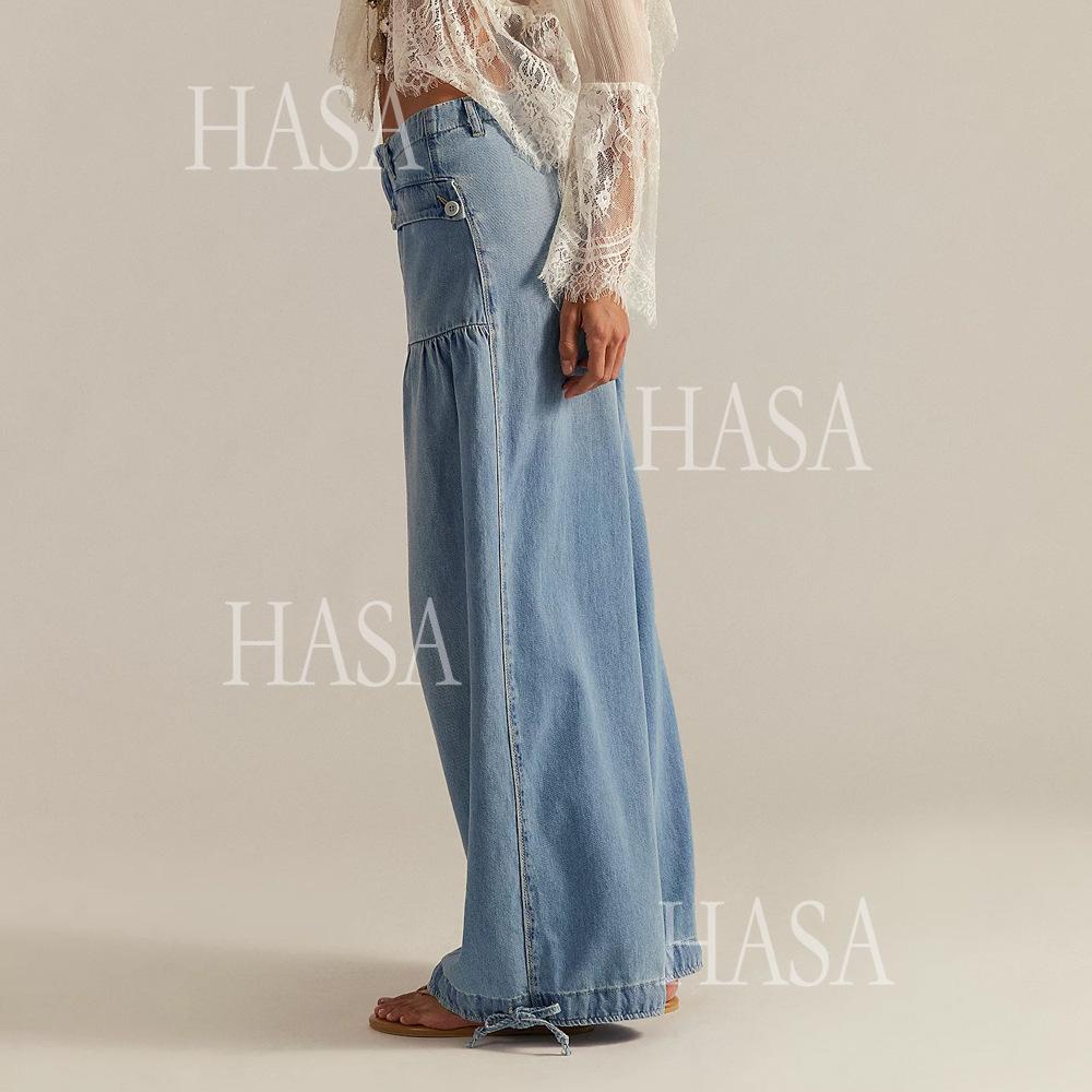 HASA HS6795 Statement Balloon Jeans with Vintage Vibes