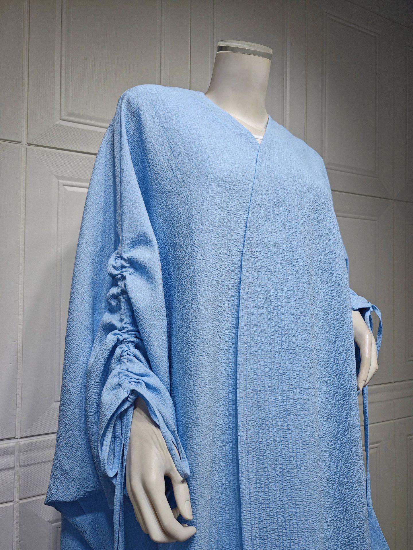 HASASERIES HS0515 Muslim Solid Bat Sleeves Casual Cardigan