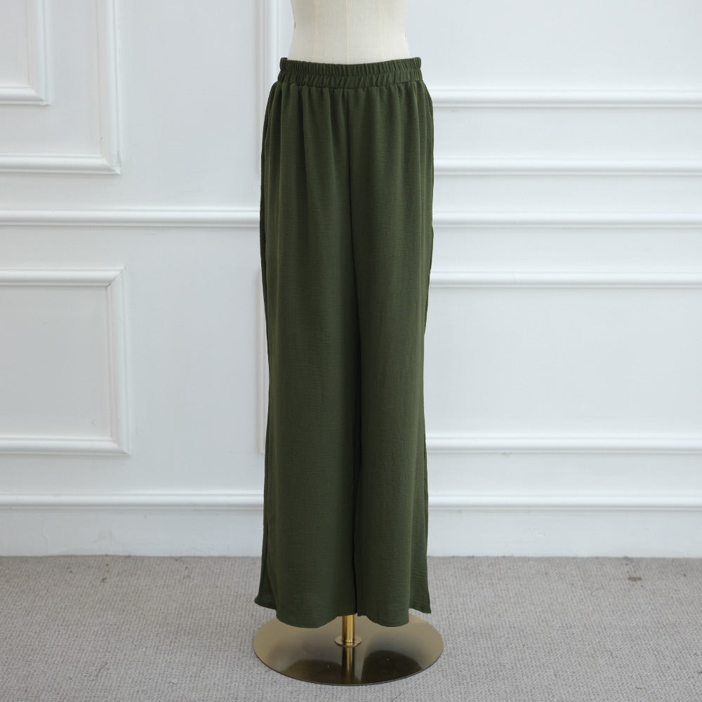 HS6605 Stylish asymmetrical two-piece set (with optional headscarf)