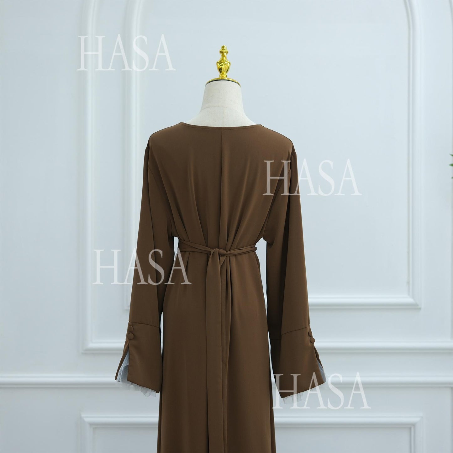HASA's series HS6507 Simple style spliced lace robe dress (headscarf not included)