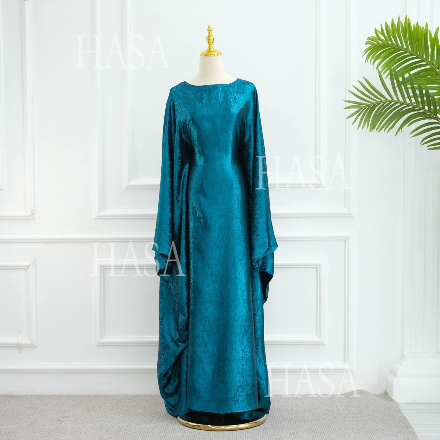 HS5879 Light-sensing Two-piece Dress | with Headscarf Design, The Overall Matching Is More Worry-free