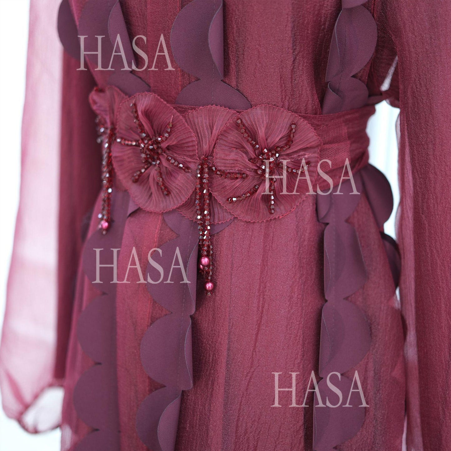 HASA HS6805 Premium Modest Abaya Set with Chic Details