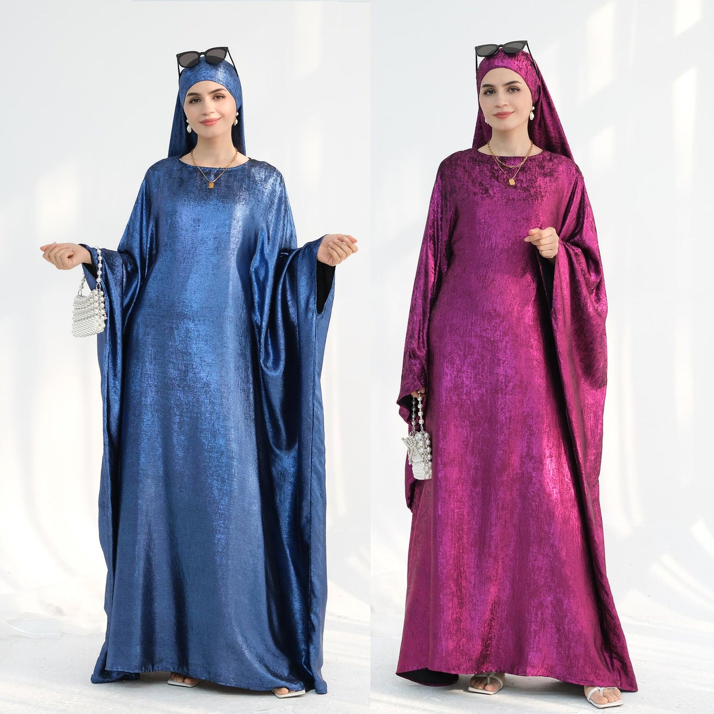 HS5878 A Glossy Dress That Combines Softness and Fluidity