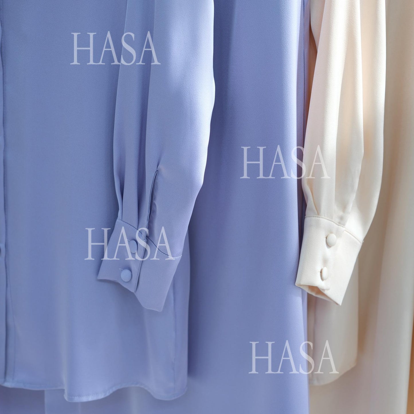 HS5874 Gentle Lace-up Two-piece Suit, Simple Texture, First Choice for Daily Wear abaya girl
