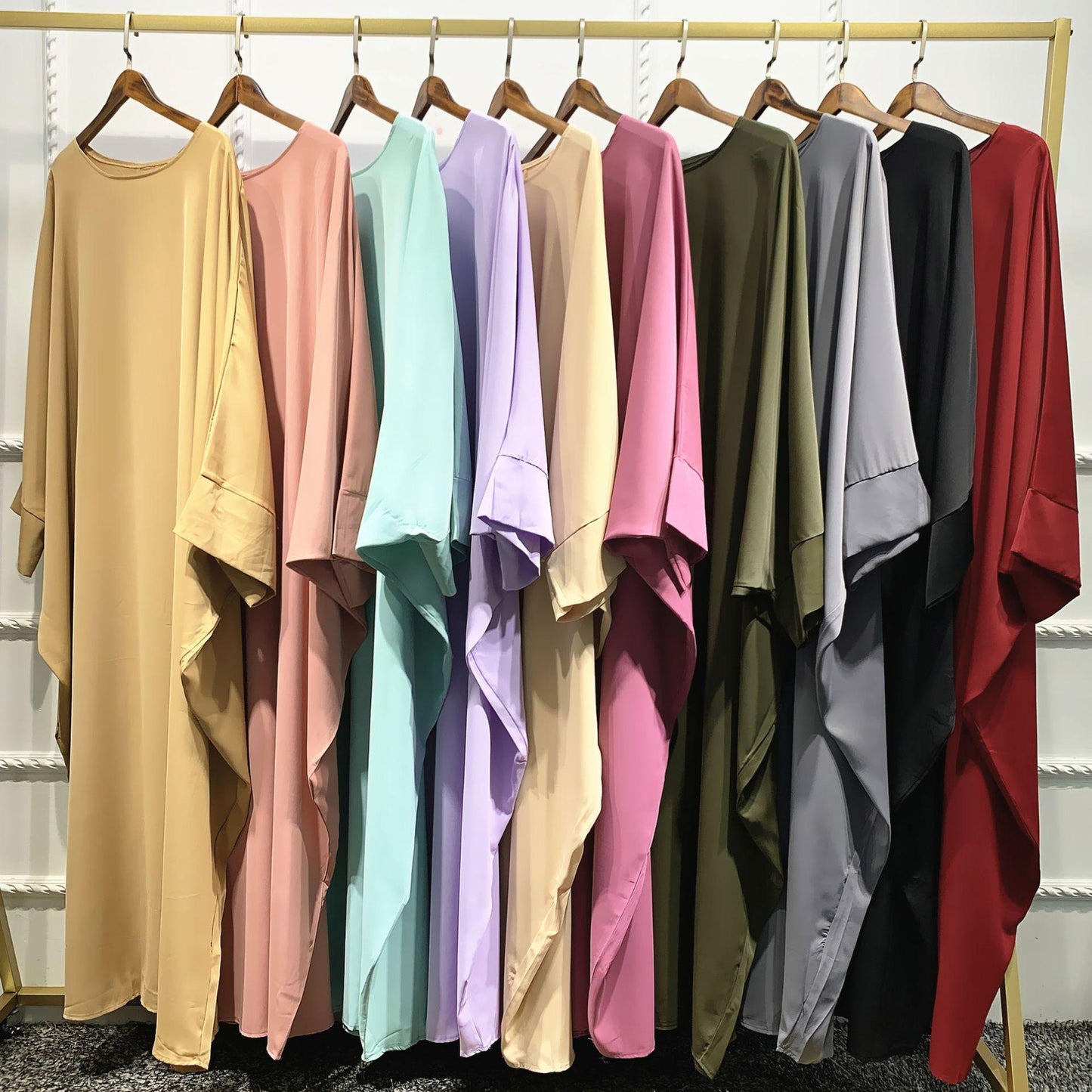 HASASERIES HS0726 Ensemble 2 pièces ROBE Hijab + Abaya