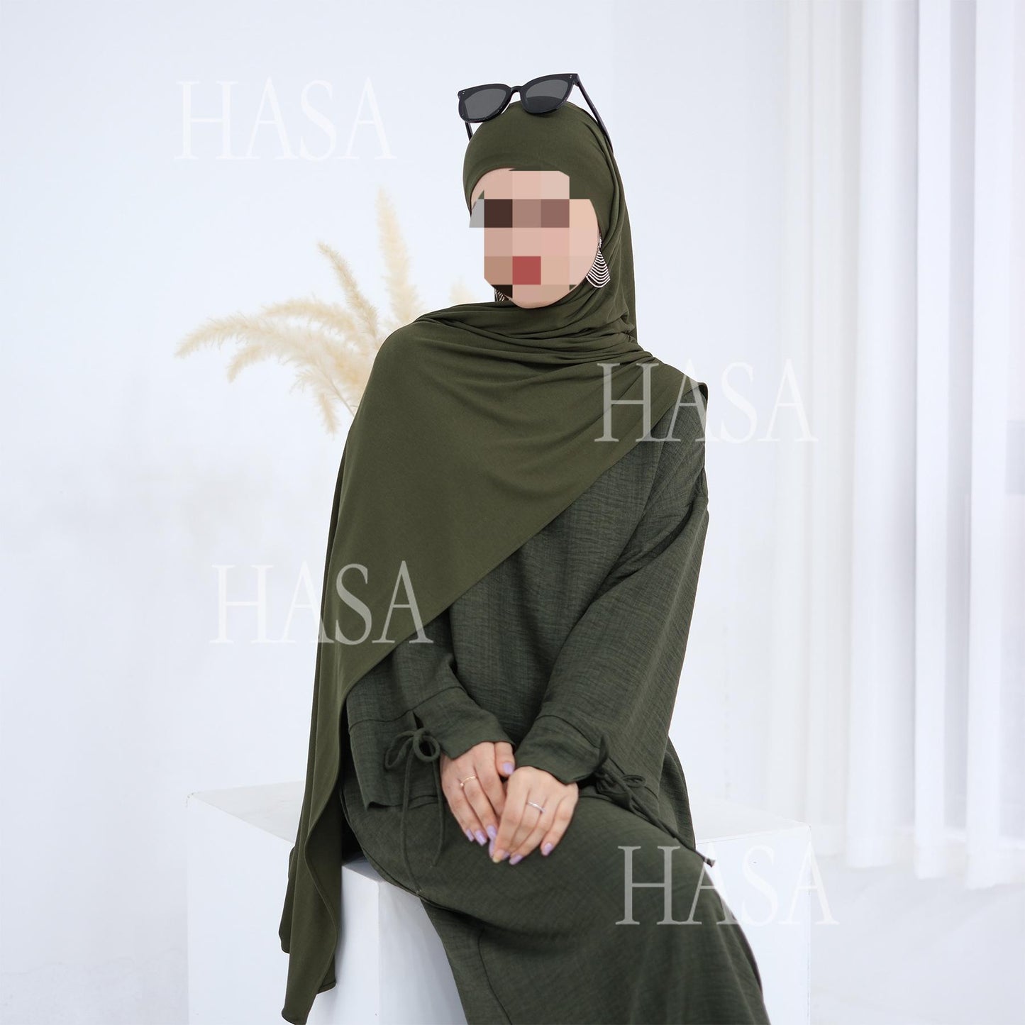 HS6554 Plain Modal Cotton Scarf with Lightweight Comfort