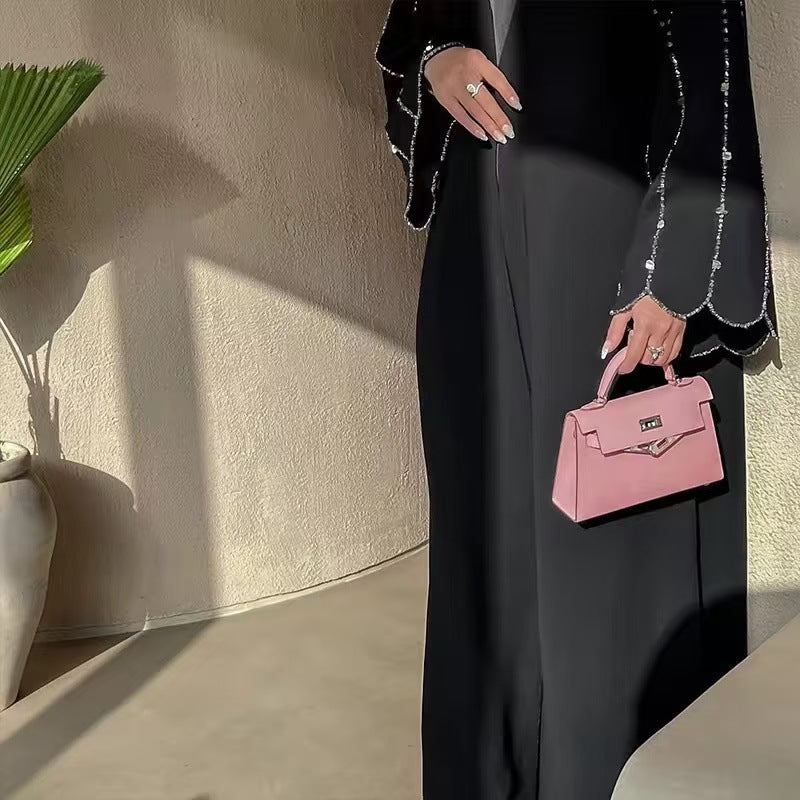 HS6626 Hand-beaded long cardigan