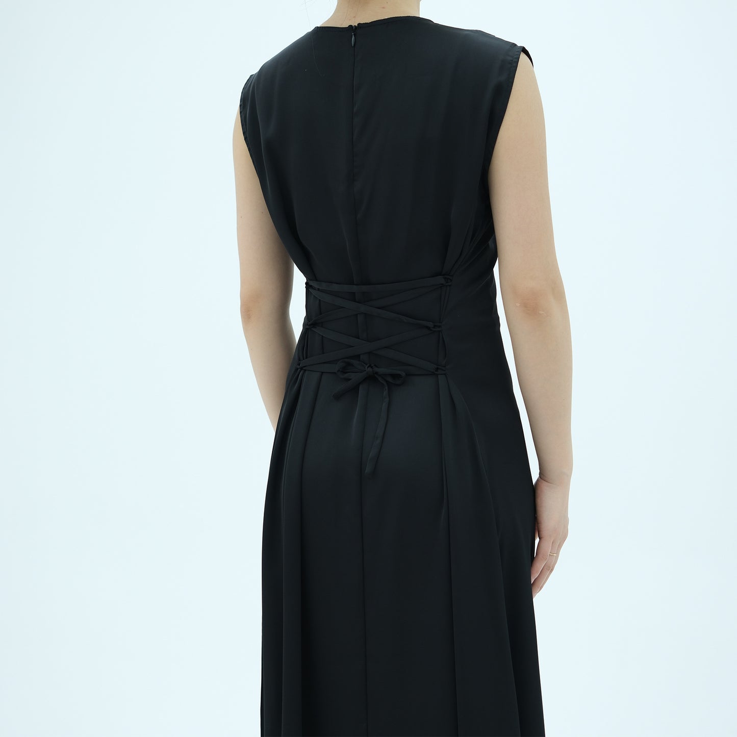 HS6620 Sleeveless Back Tie Dress (One-Piece)