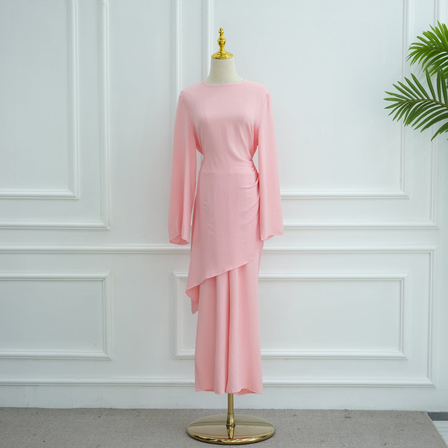 HS6606 Asymmetrical two-piece tunic (with optional headscarf)