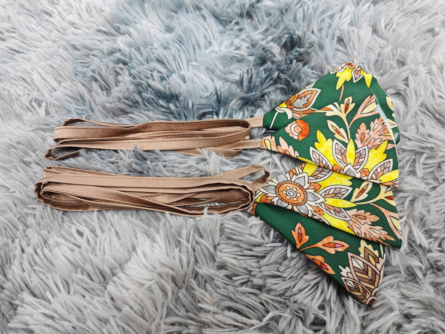 HS6641 Printed Rhinestone Long Dress