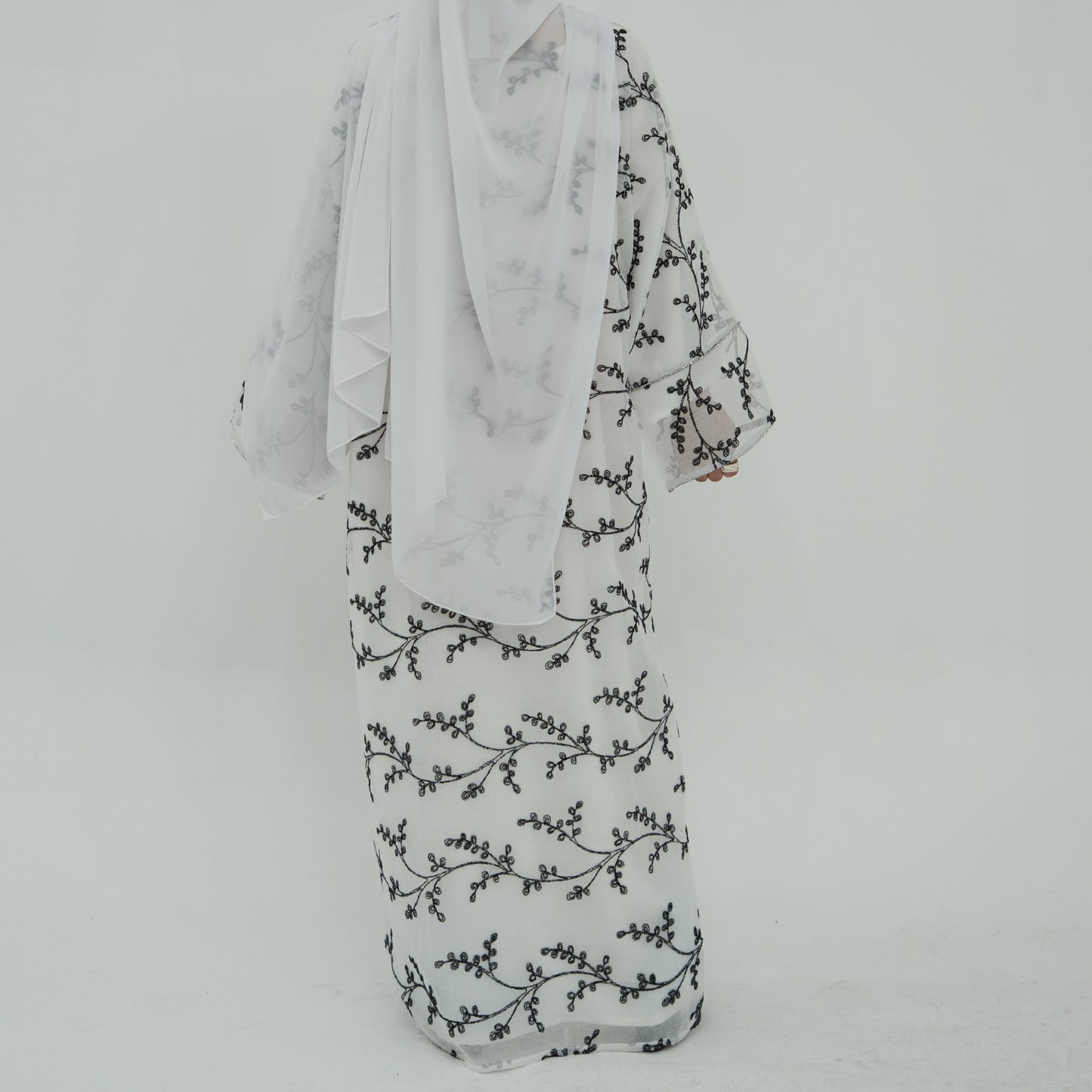 HS6623 Full-body embroidered long cardigan (optional inner layer)