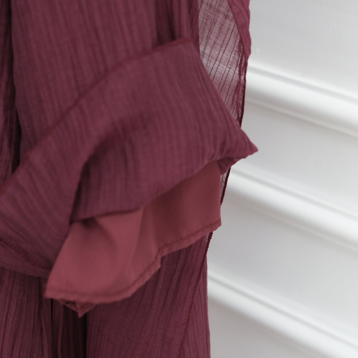 HS6629 Design Solid Color Double Layer Dress