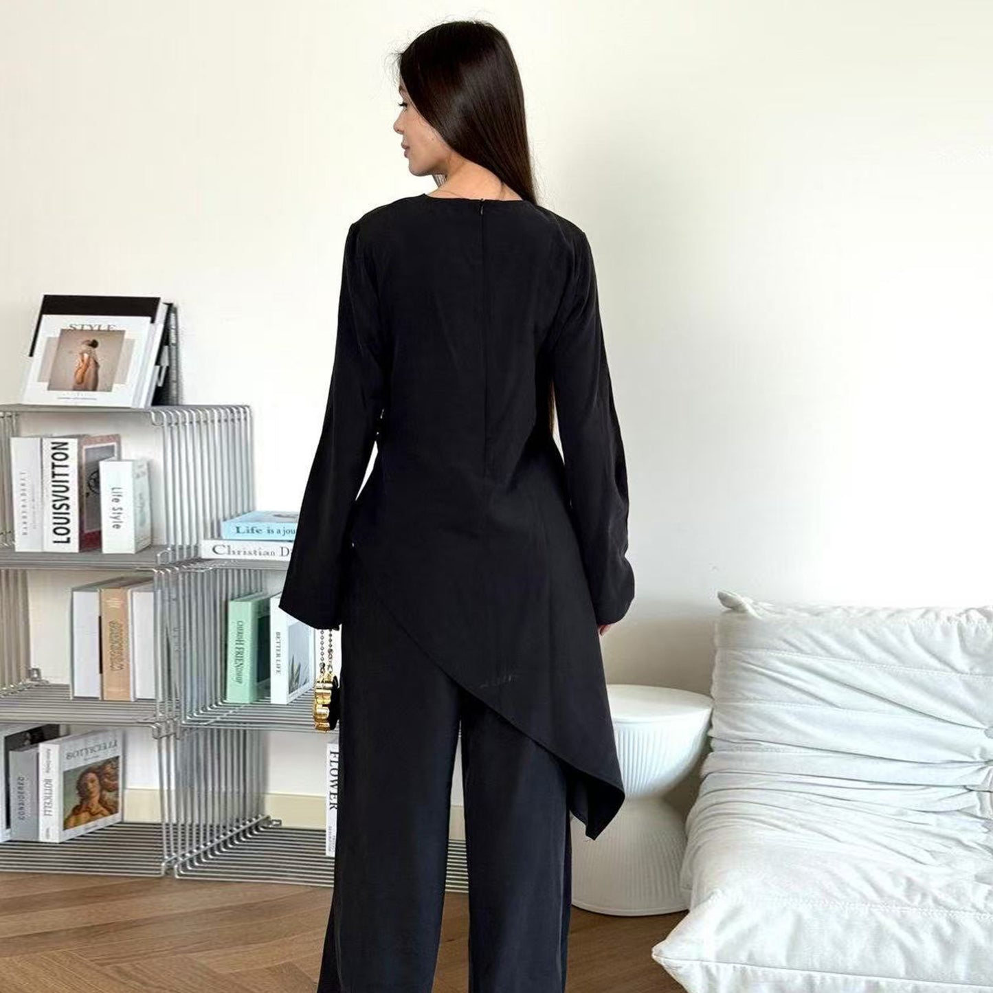 HS6606 Asymmetrical two-piece tunic (with optional headscarf)