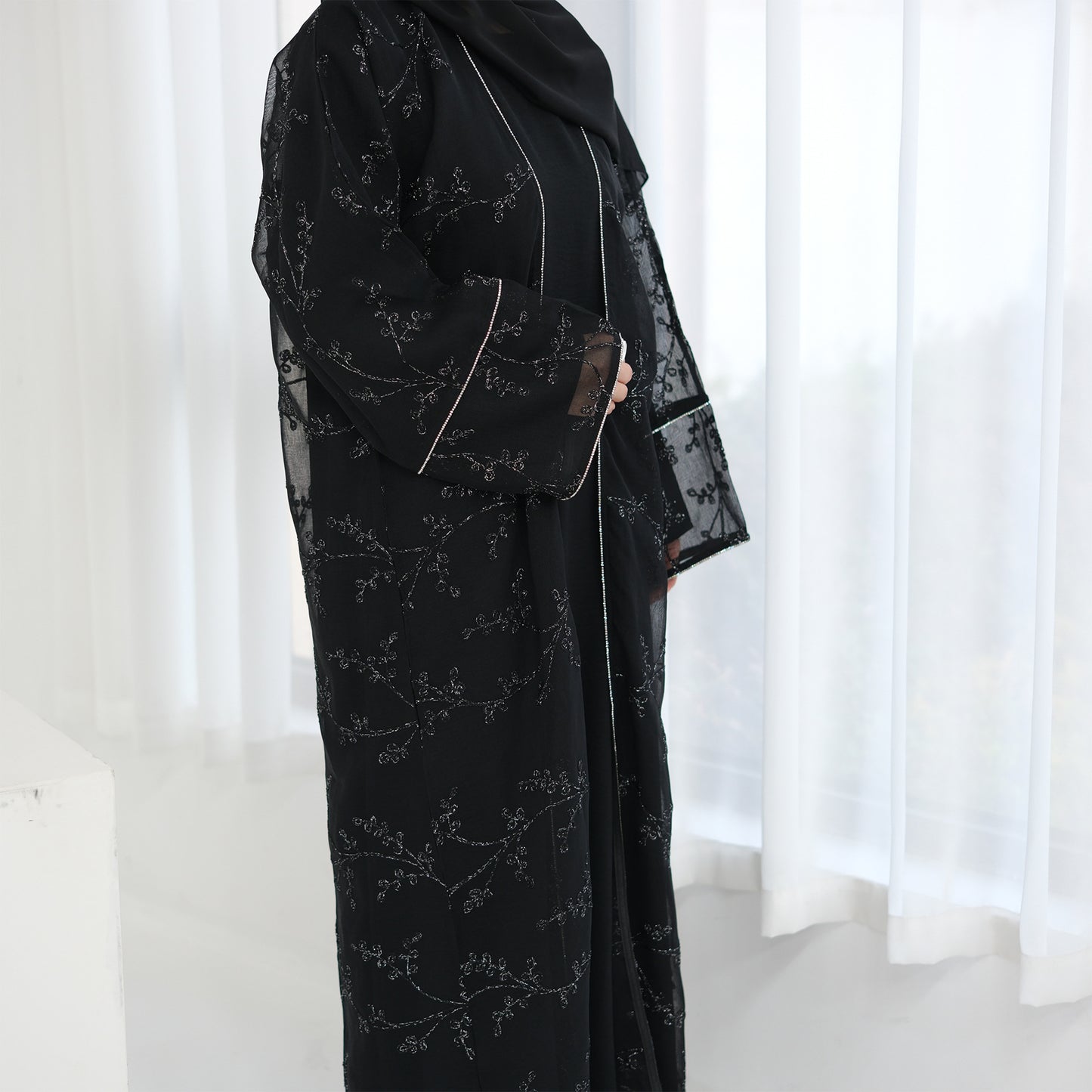 HS6623 Full-body embroidered long cardigan (optional inner layer)