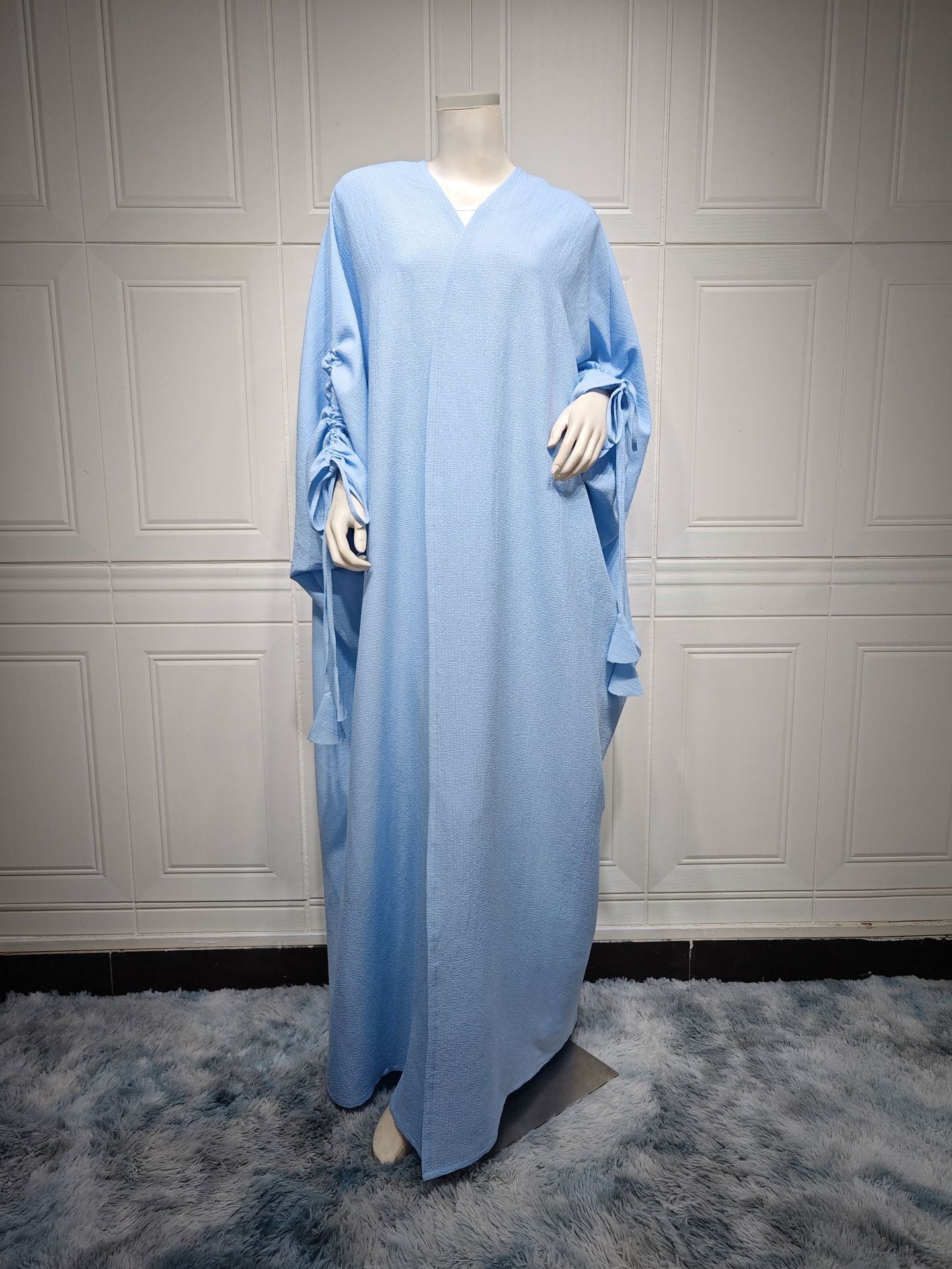HASASERIES HS0515 Muslim Solid Bat Sleeves Casual Cardigan