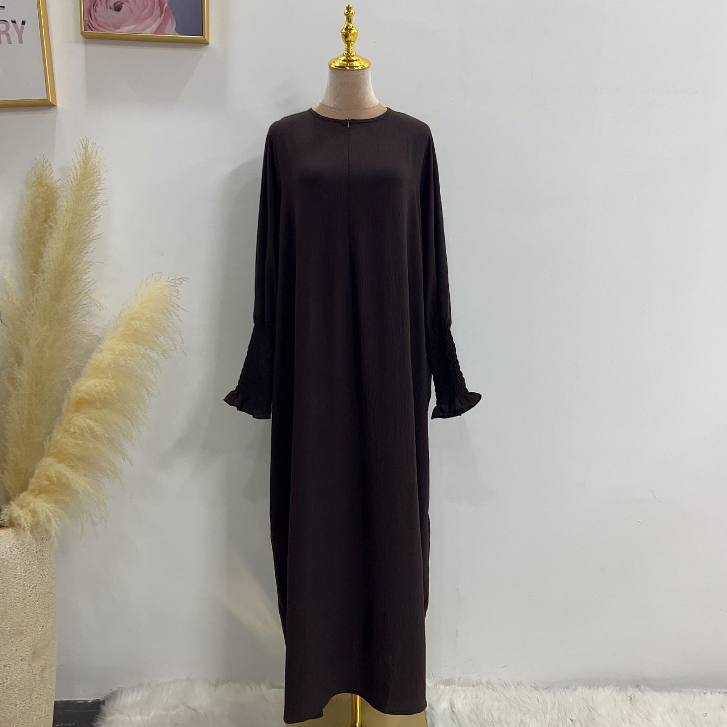 Robe chauve-souris unie HASASERIES HS1003