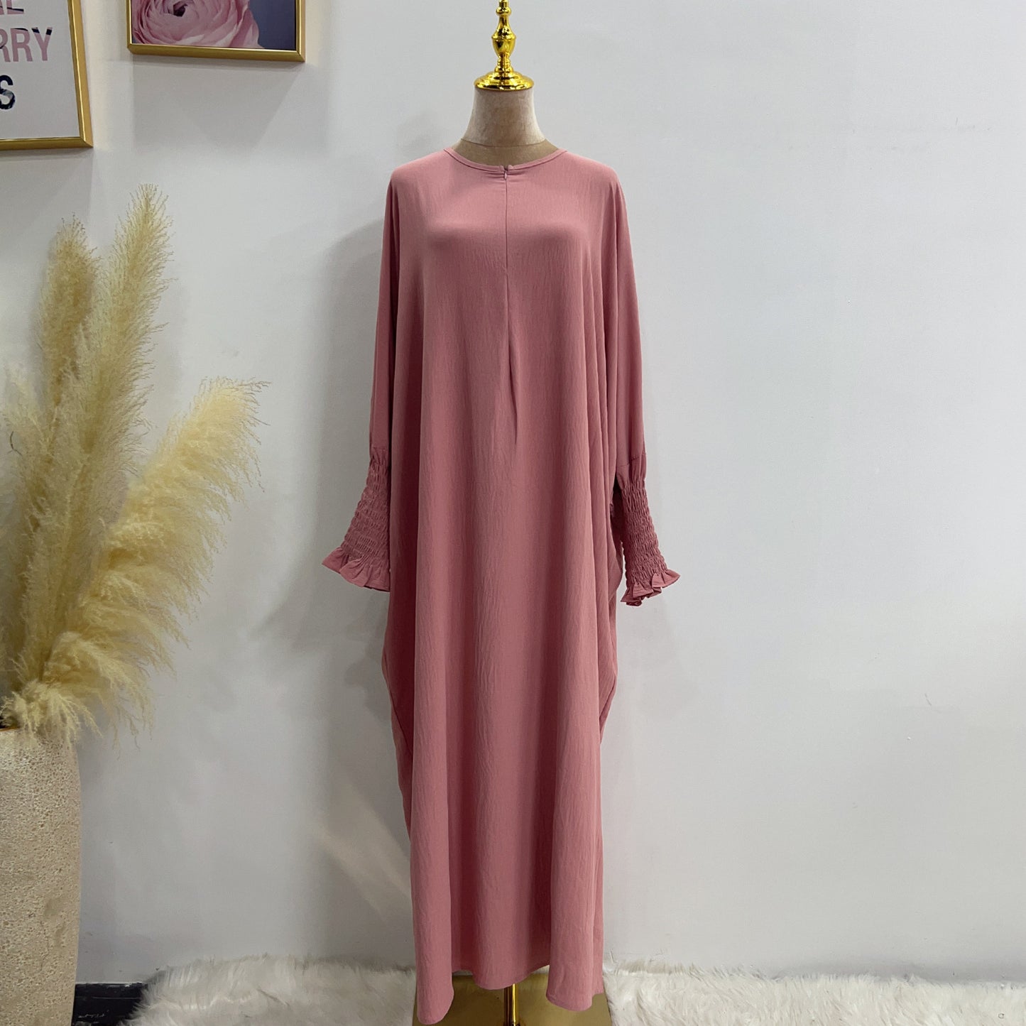 Robe chauve-souris unie HASASERIES HS1003