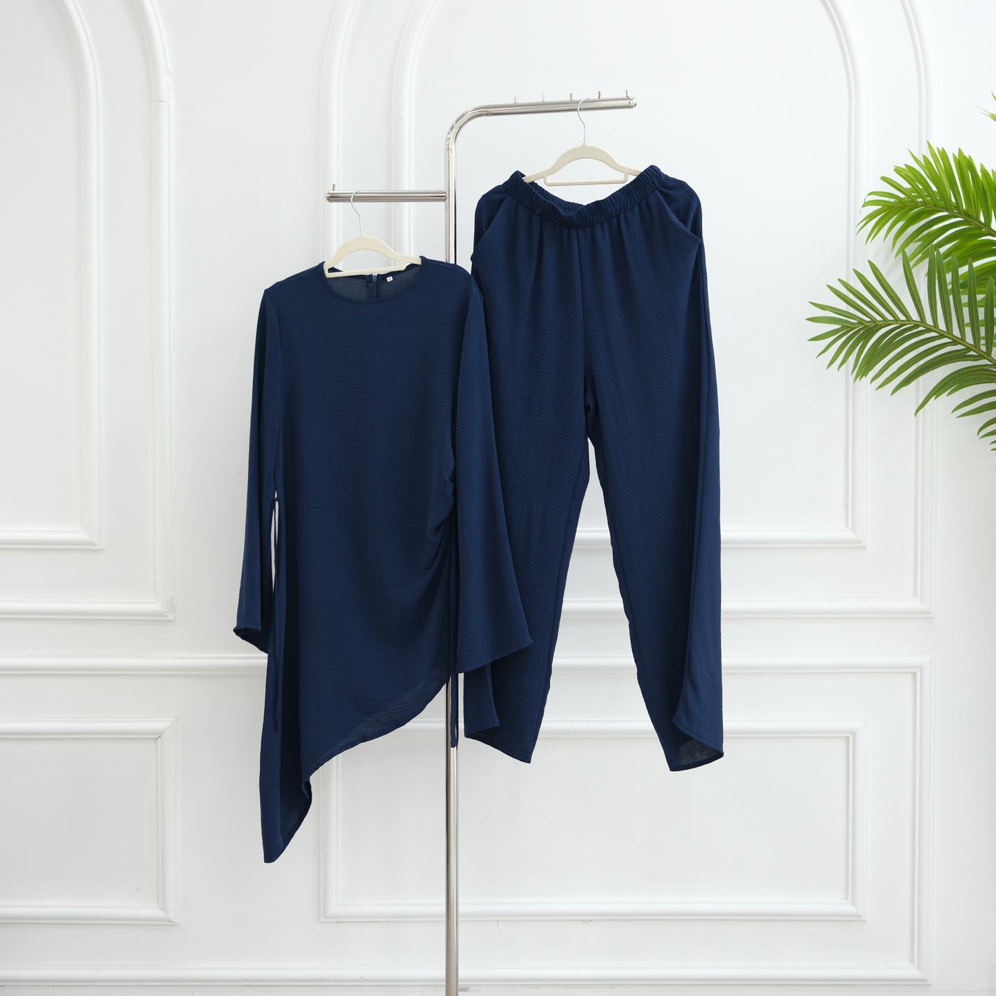 HS6606 Asymmetrical two-piece tunic (with optional headscarf)