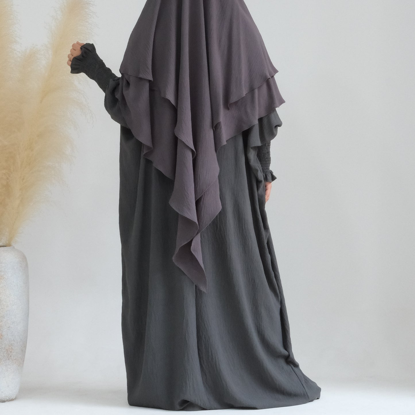 HASASERIES HS1004 Ensemble 2 pièces Abaya + Hijab
