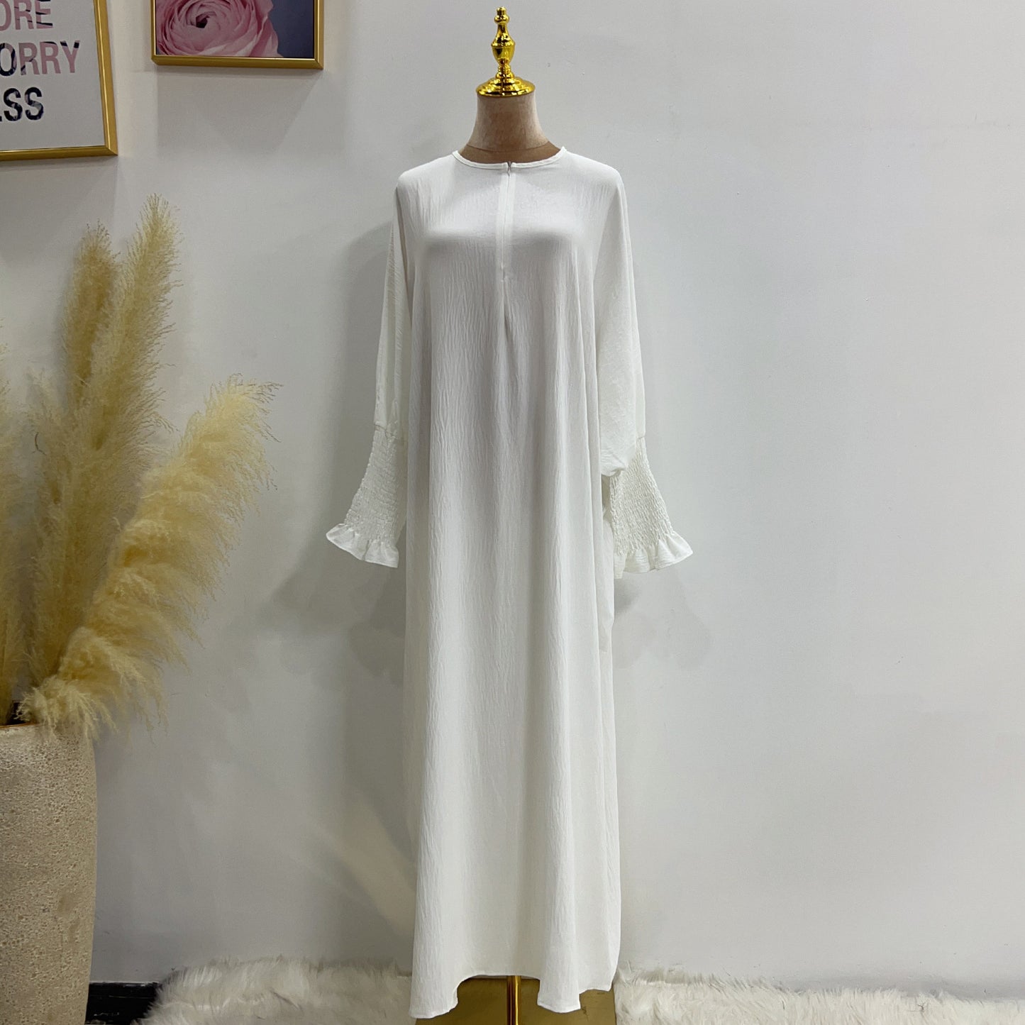 Robe chauve-souris unie HASASERIES HS1003
