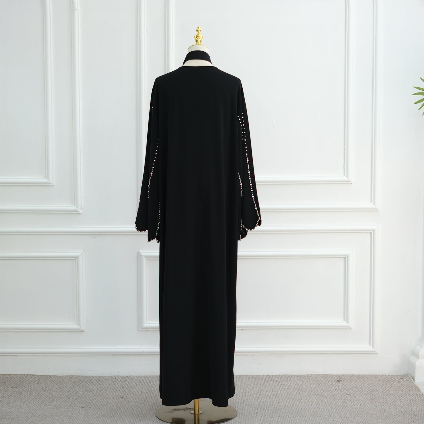 HS6626 Hand-beaded long cardigan