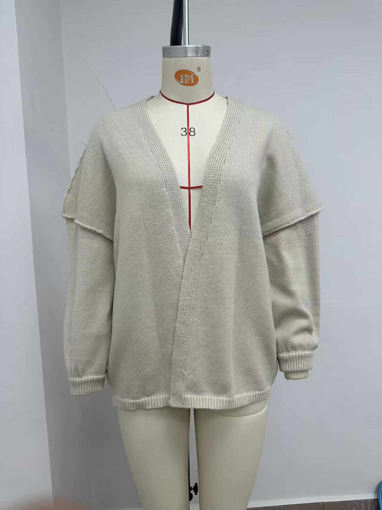 HS6673 Knitted Top Casual Loose-fitting Cardigan