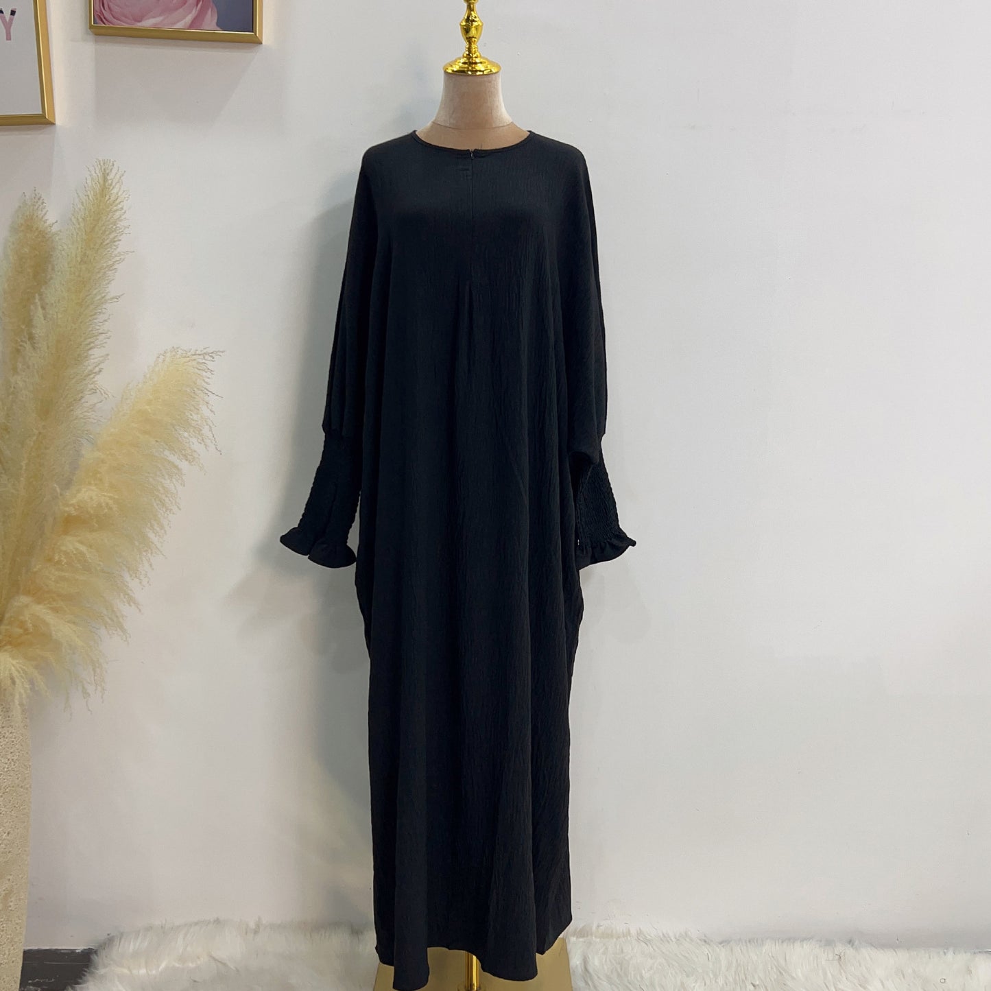 Robe chauve-souris unie HASASERIES HS1003