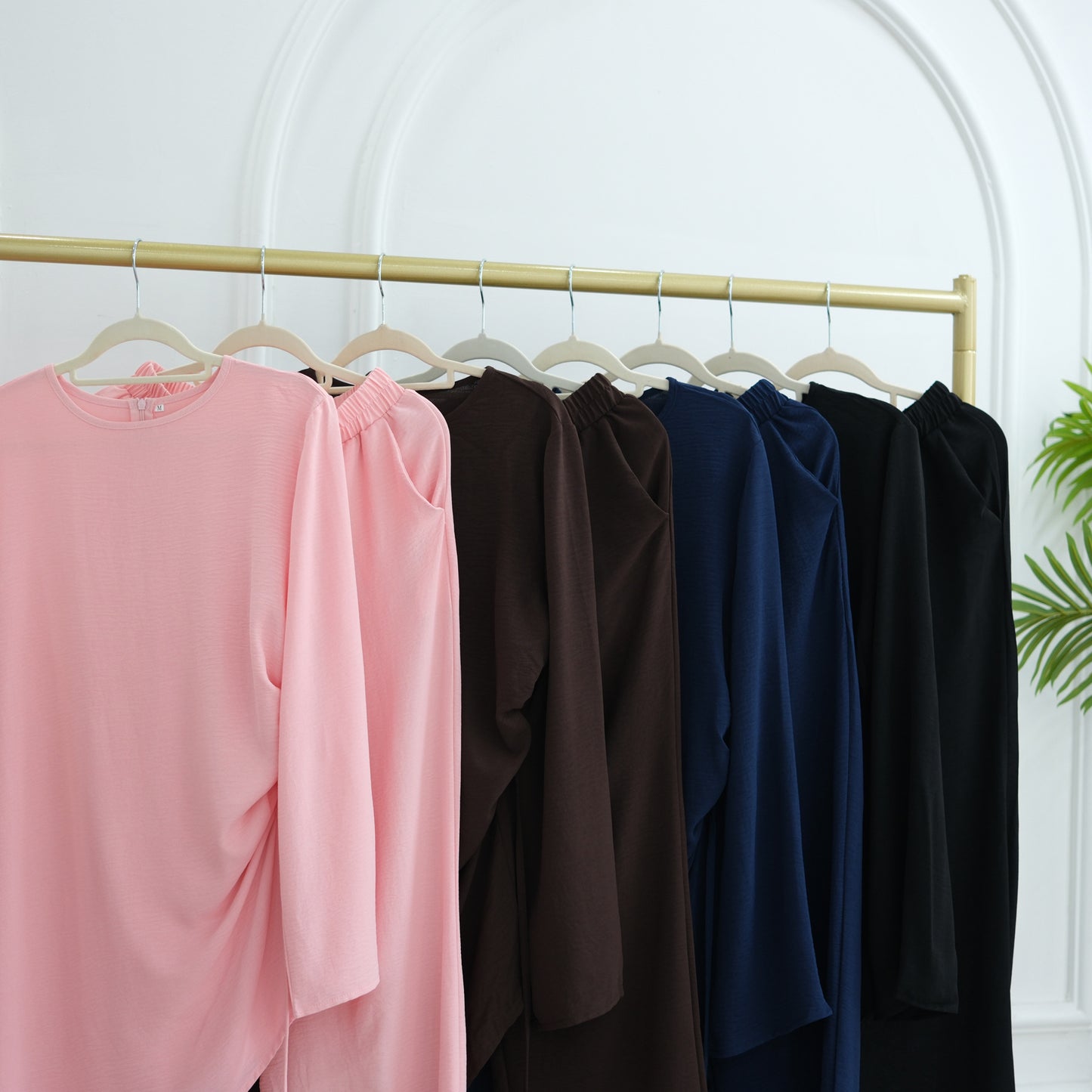 HS6606 Asymmetrical two-piece tunic (with optional headscarf)