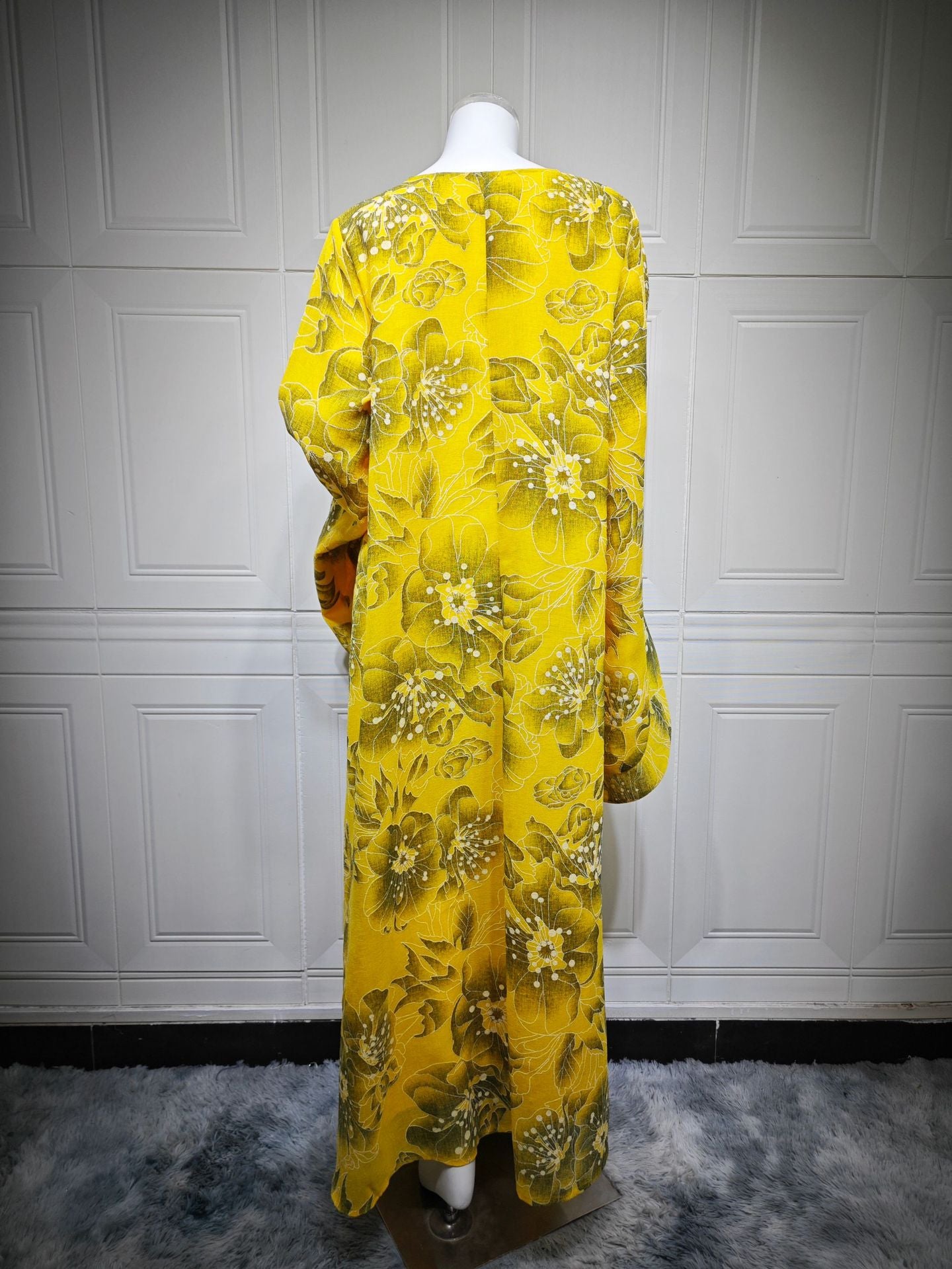 HS6639 Floral Appliqué Embroidered Long Dress