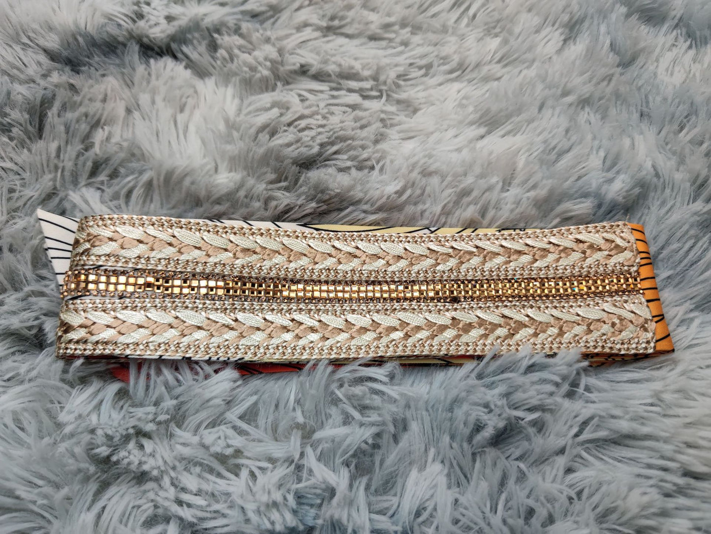 HS6646 Long-sleeved woven ribbon rhinestone print robe set with exquisite rhinestone design.