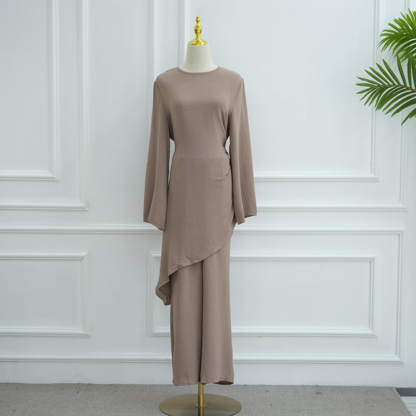 HS6606 Asymmetrical two-piece tunic (with optional headscarf)