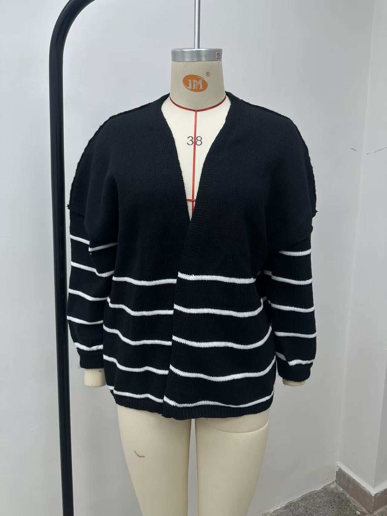 HS6673 Knitted Top Casual Loose-fitting Cardigan