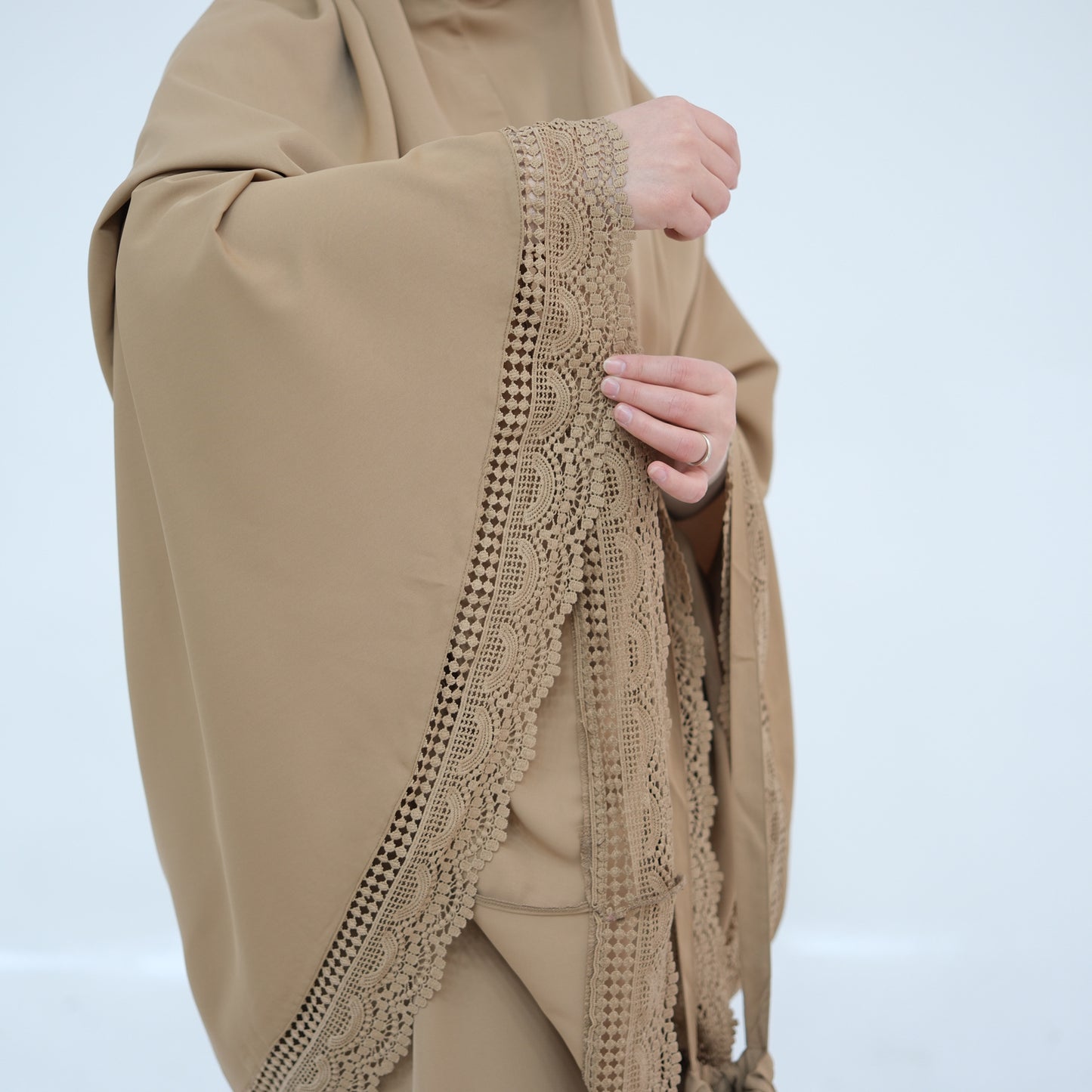 HS6615 Lace Prayer 4-Piece Set (Includes Prayer Mat and Storage Bag)