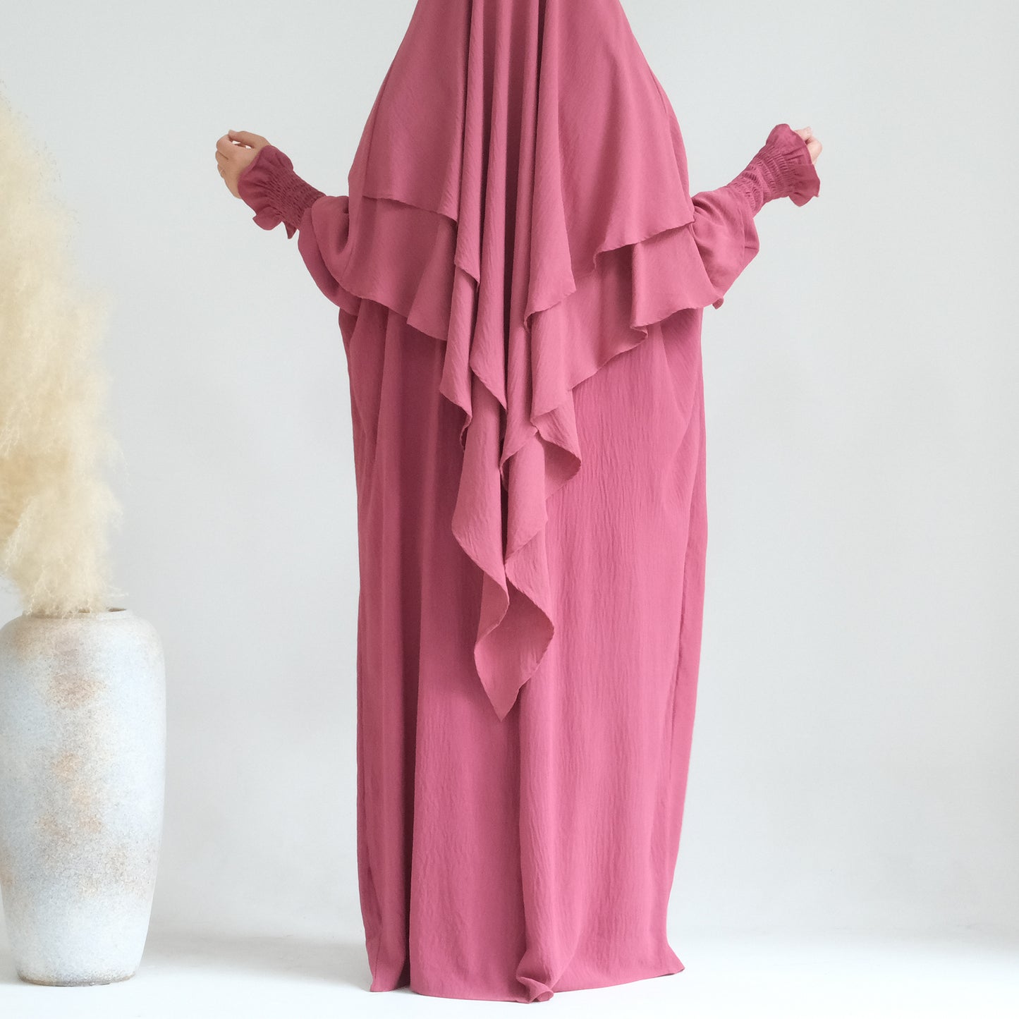 HASASERIES HS1004 Ensemble 2 pièces Abaya + Hijab