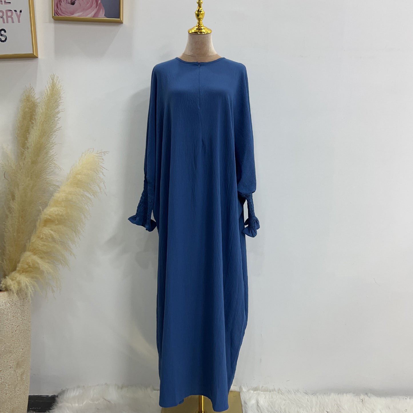 Robe chauve-souris unie HASASERIES HS1003