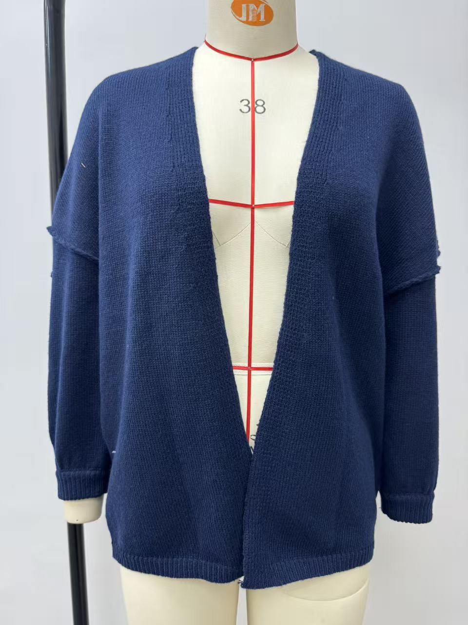 HS6673 Knitted Top Casual Loose-fitting Cardigan