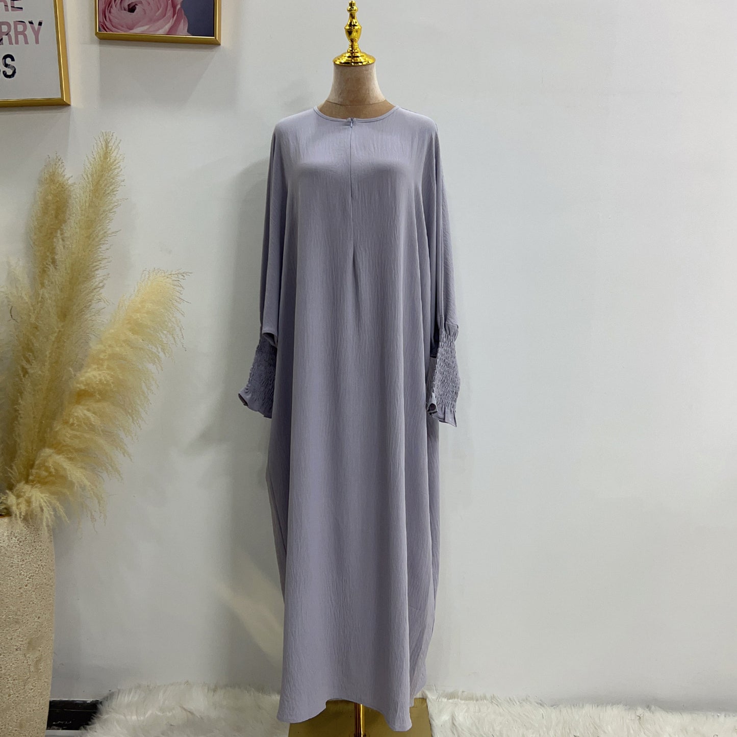 Robe chauve-souris unie HASASERIES HS1003